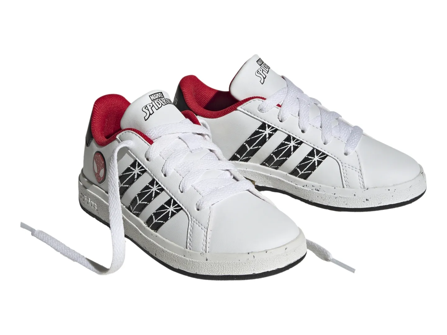 TENIS ADIDAS GRAND COURT SPIDERMAN K BLANCO PARA NIñO