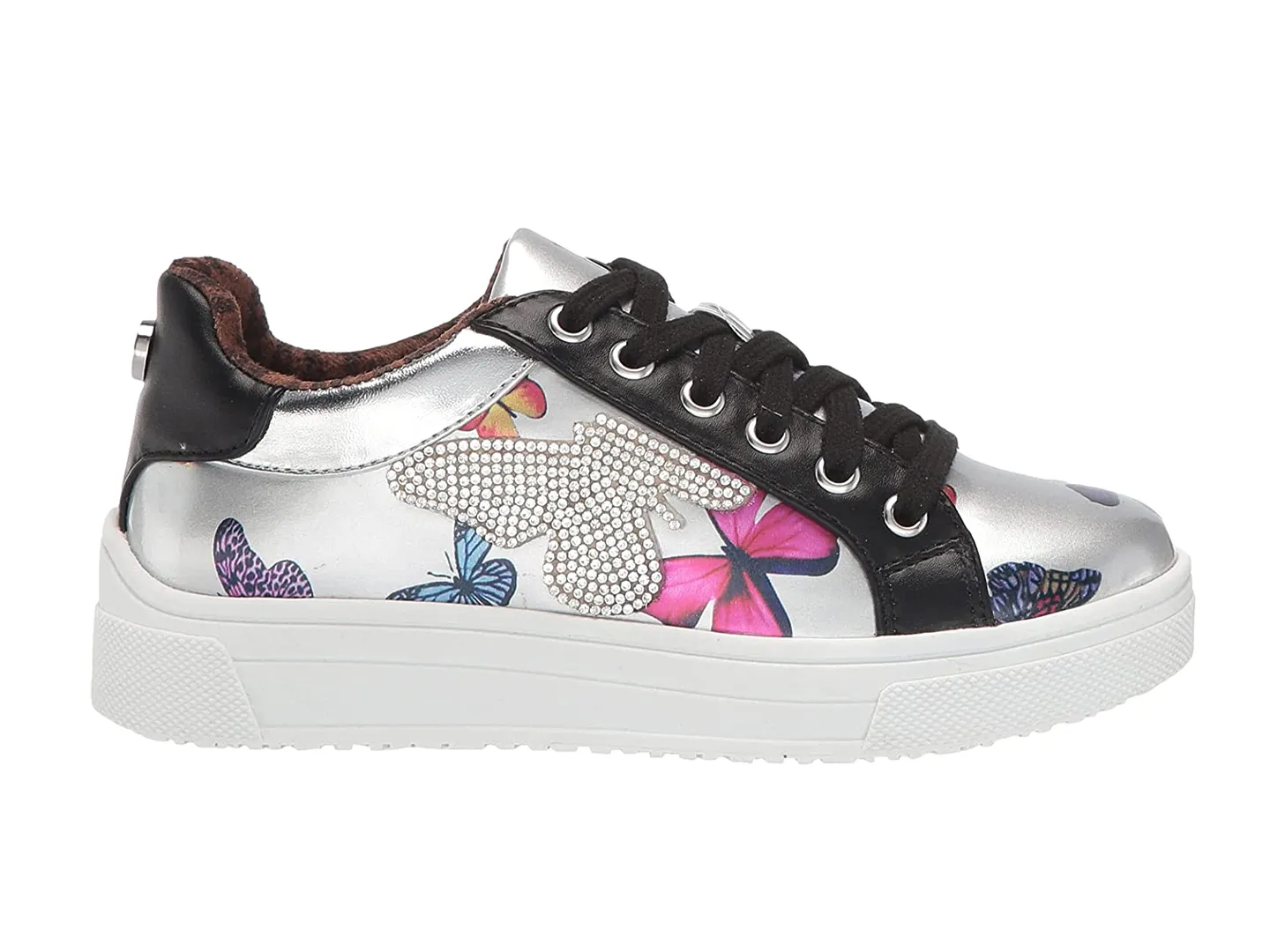 Tenis Steve Madden Jwings Plata Para Niña