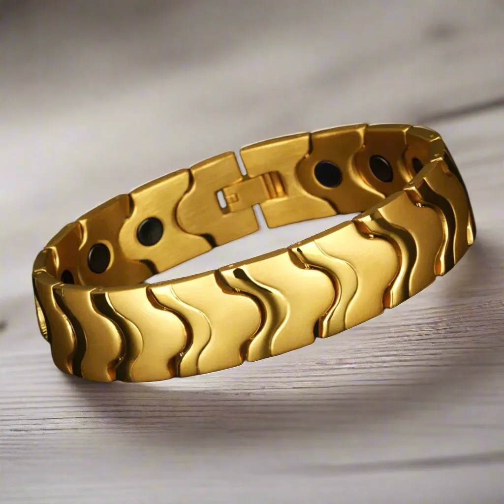 Titanium Steel Bracelets with 3X Ultra Strenth Neodymium Magnetic Therapy Link Bracelet for Men and Women
