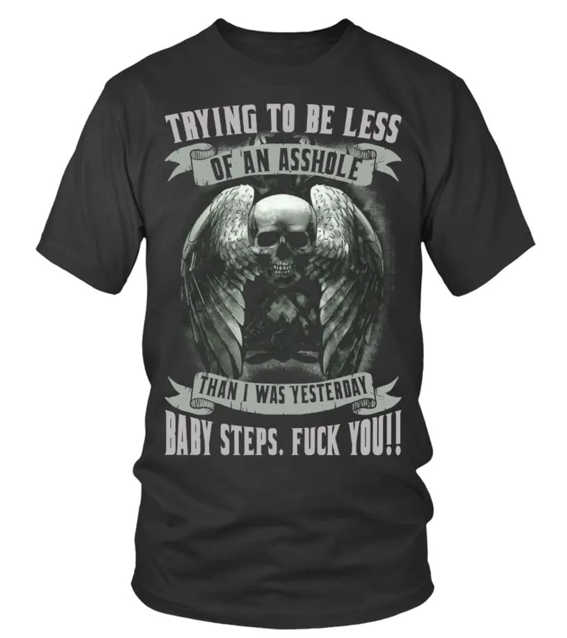 TRYING TO BE LESS THAN I WAS YESTERDAY Camiseta cuello redondo Unisex