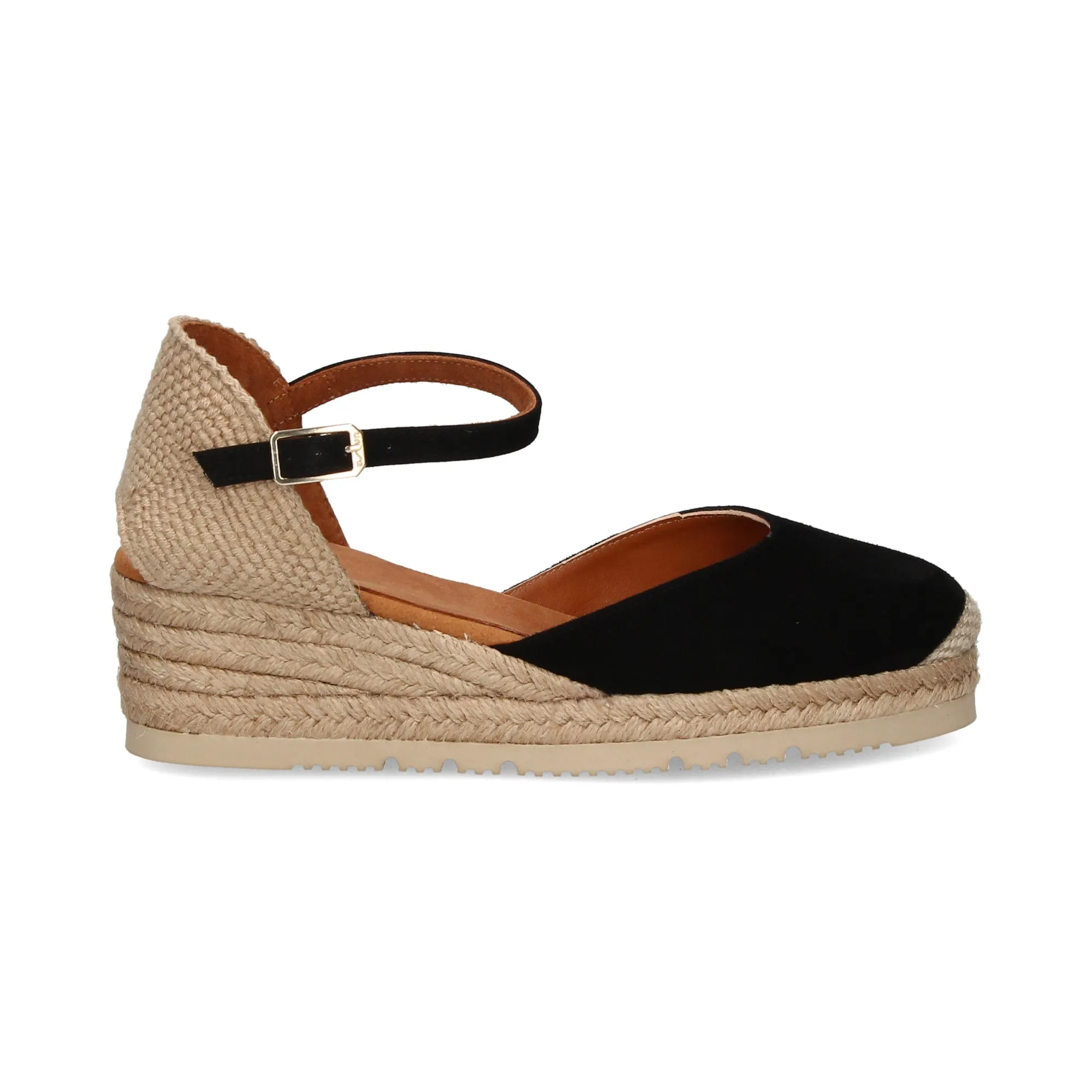 UNISA Zapatos cuña NEGRO