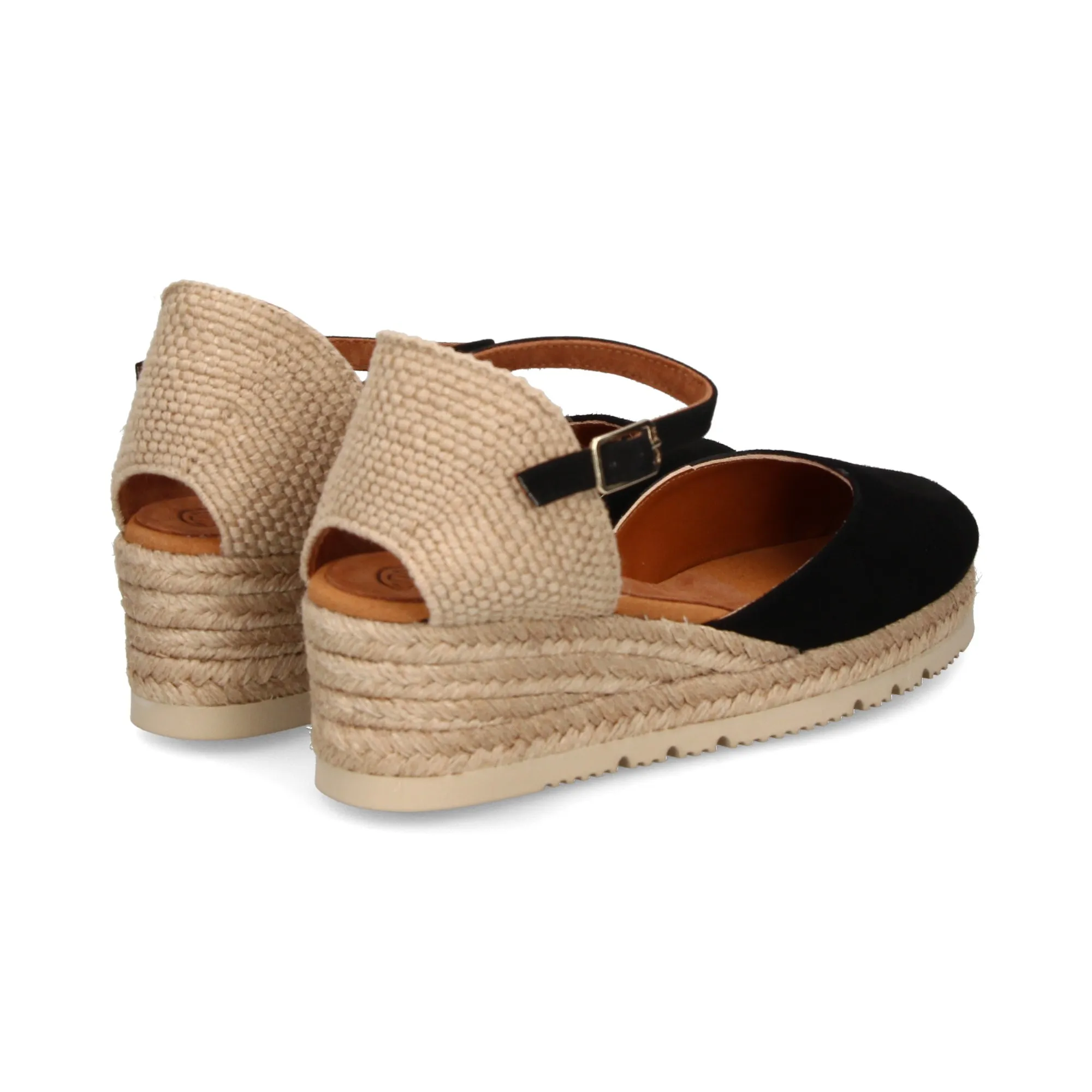UNISA Zapatos cuña NEGRO