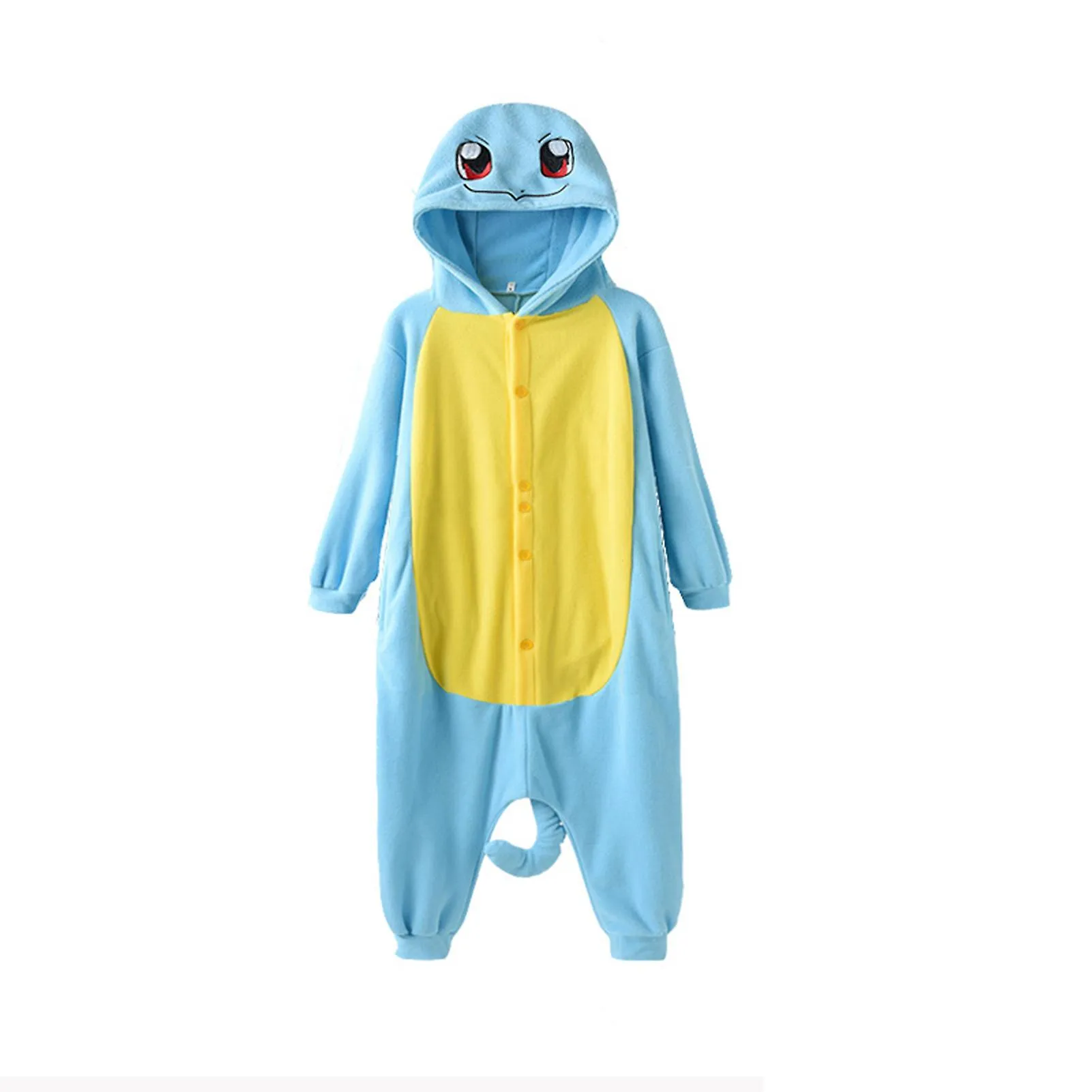 Unisex Cartoon Squirtle Onesie Homewear Soft Comfy Breathable Clothes for Sleep Wear