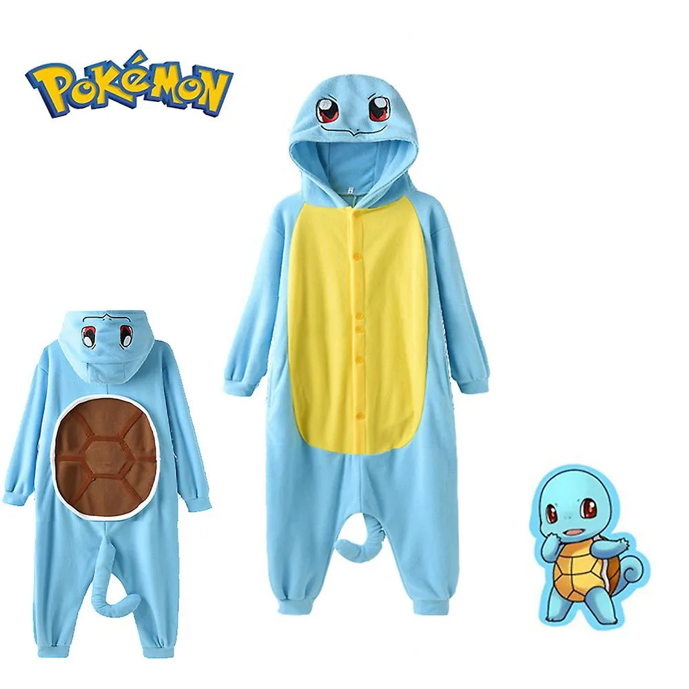 Unisex Cartoon Squirtle Onesie Homewear Soft Comfy Breathable Clothes for Sleep Wear