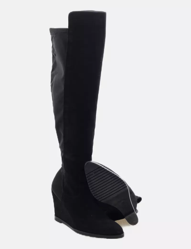Uterqüe Bota negra cuña