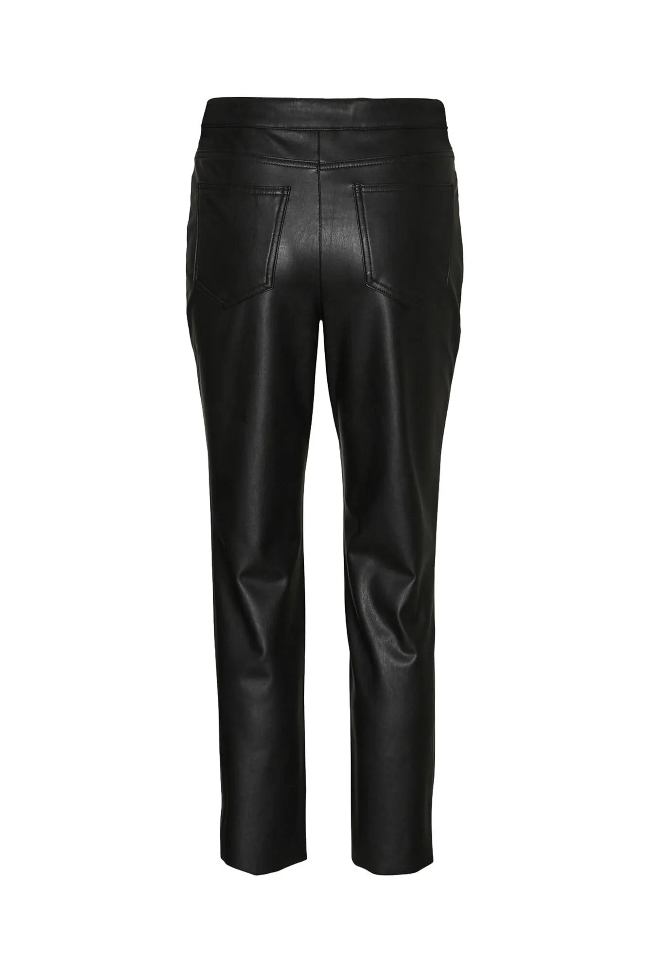 Vero Moda Pantalón recto efecto piel
