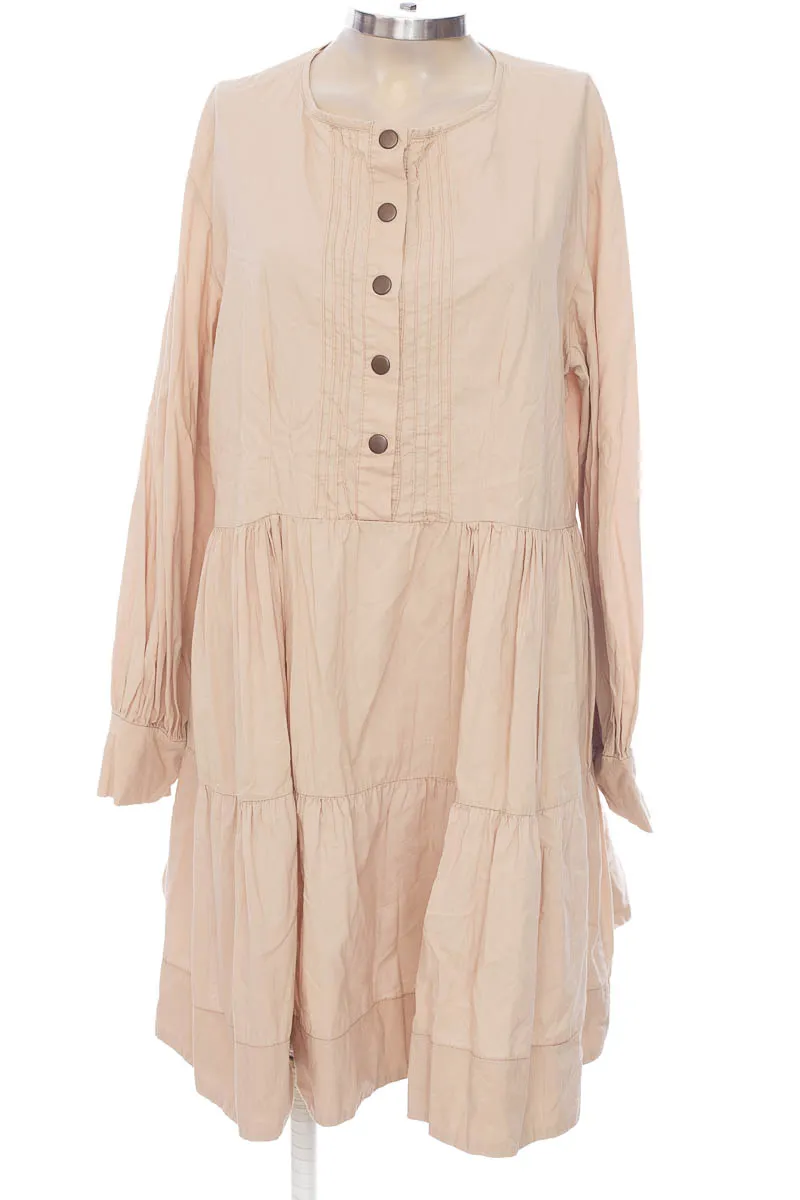VESTIDO / ENTERIZO COLOR BEIGE  REVIE W