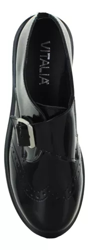 Vitalia Zapato Choclo Vestir Moda Formal Charol Mujer 89487