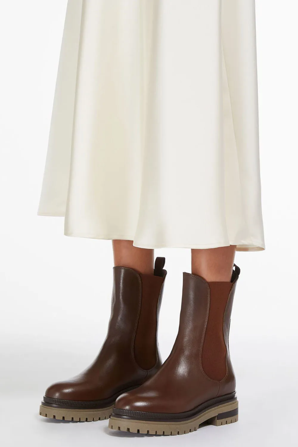 Weekend Max Mara Botines Livrea Cocoa