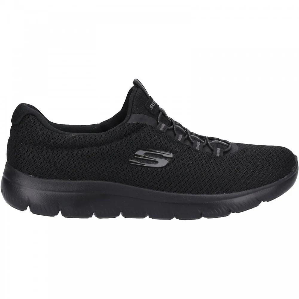Women's Skechers Summits | Black | Womens Slip On Trainers