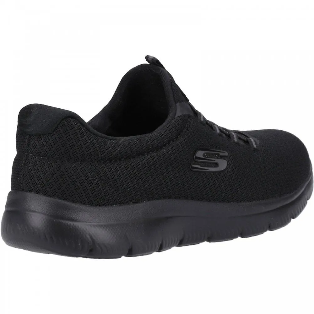 Women's Skechers Summits | Black | Womens Slip On Trainers