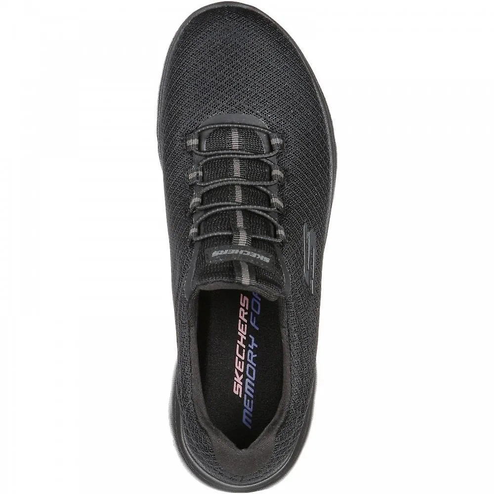 Women's Skechers Summits | Black | Womens Slip On Trainers
