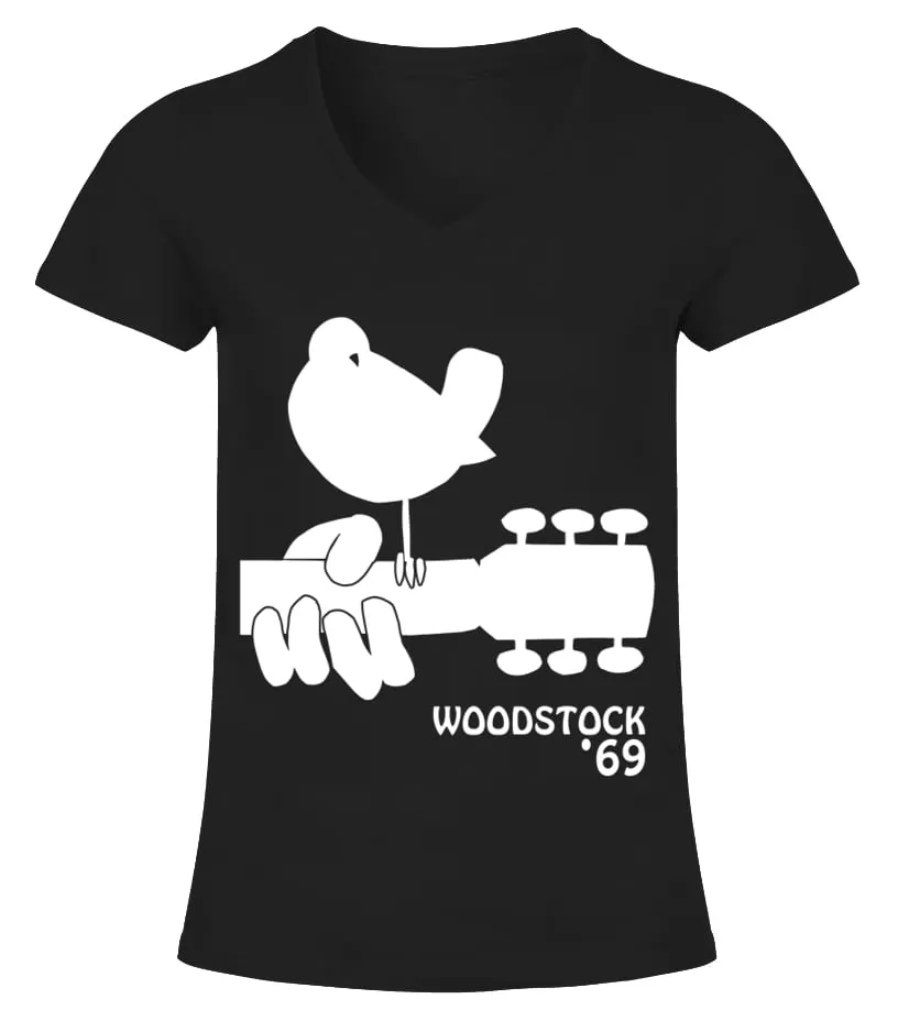 Woodstock 69 MT Camiseta cuello pico Mujer