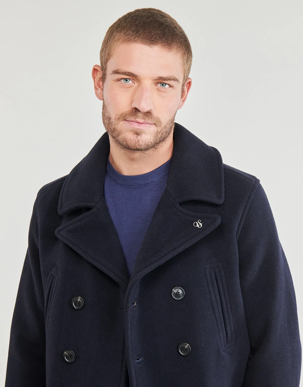 Wool Blend Peacoat