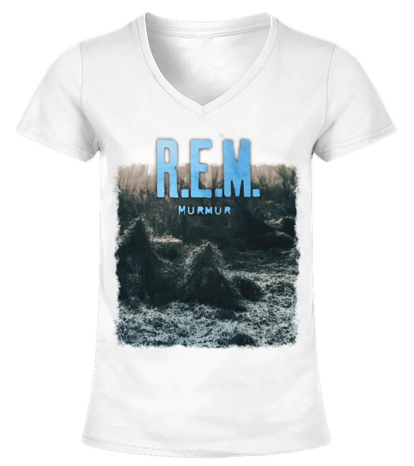 WT. R.E.M.  MURMUR CAMISETA CUELLO PICO MUJER