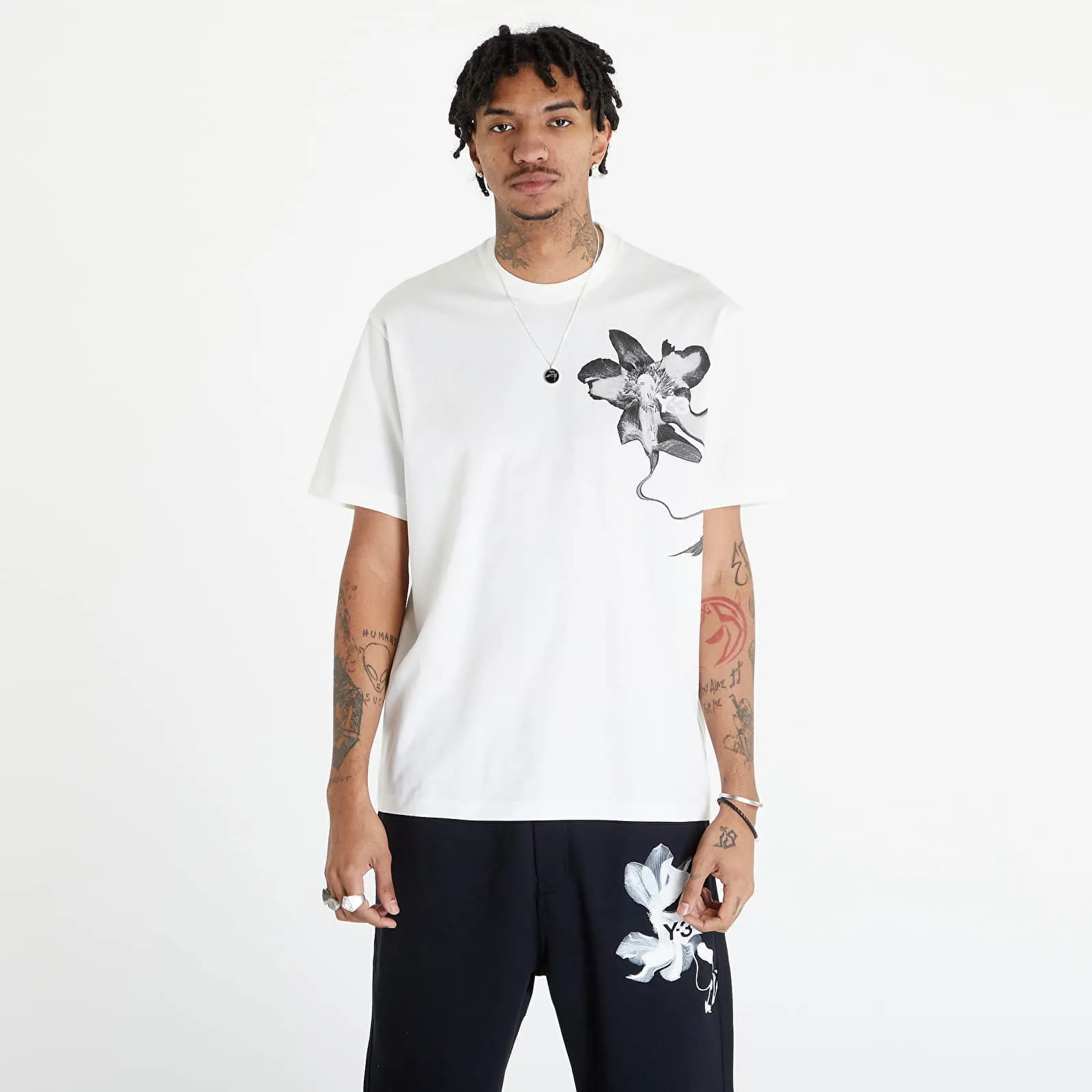Y3 GRAPHIC SHORT SLEEVE TEE UNISEX OFF WHITE