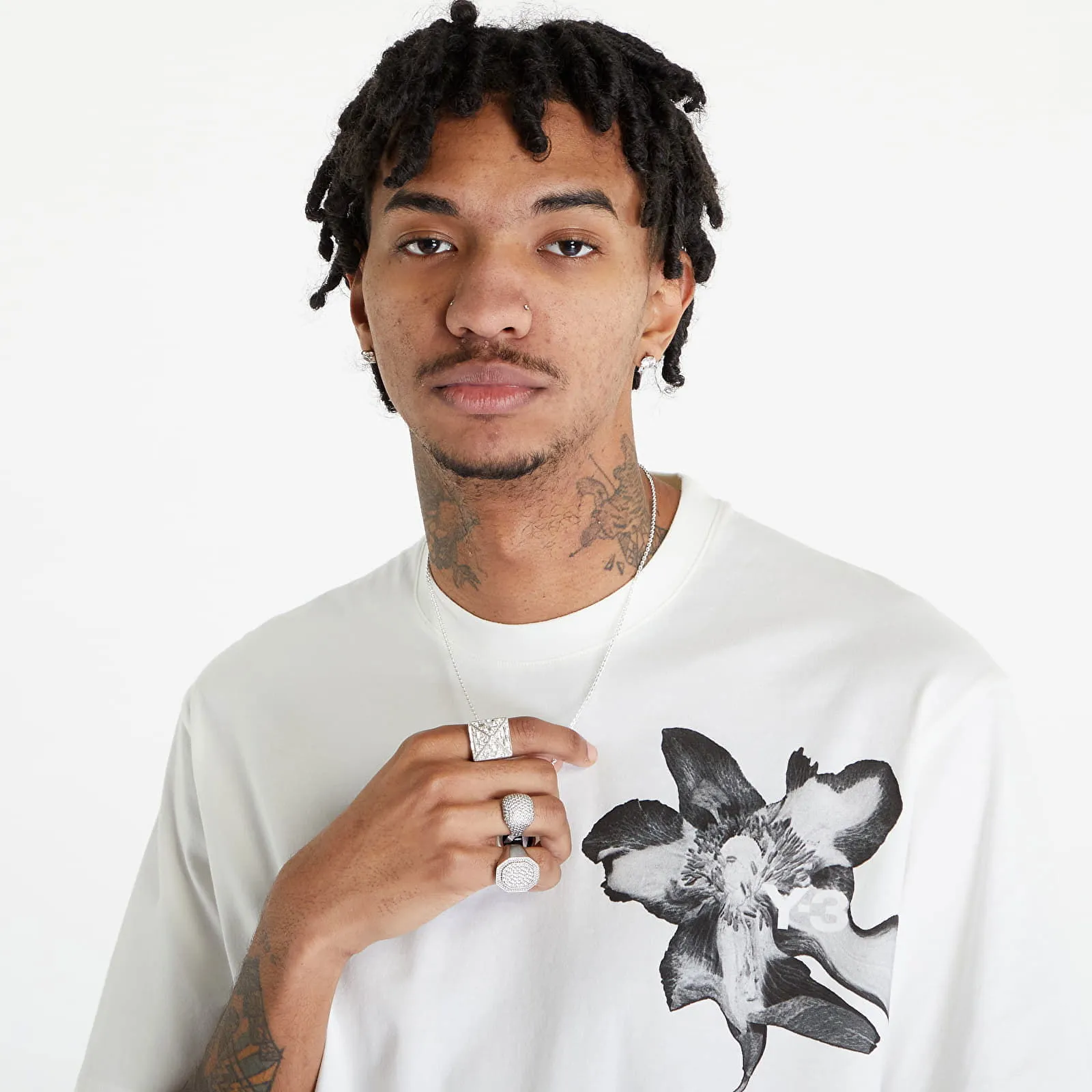 Y3 GRAPHIC SHORT SLEEVE TEE UNISEX OFF WHITE