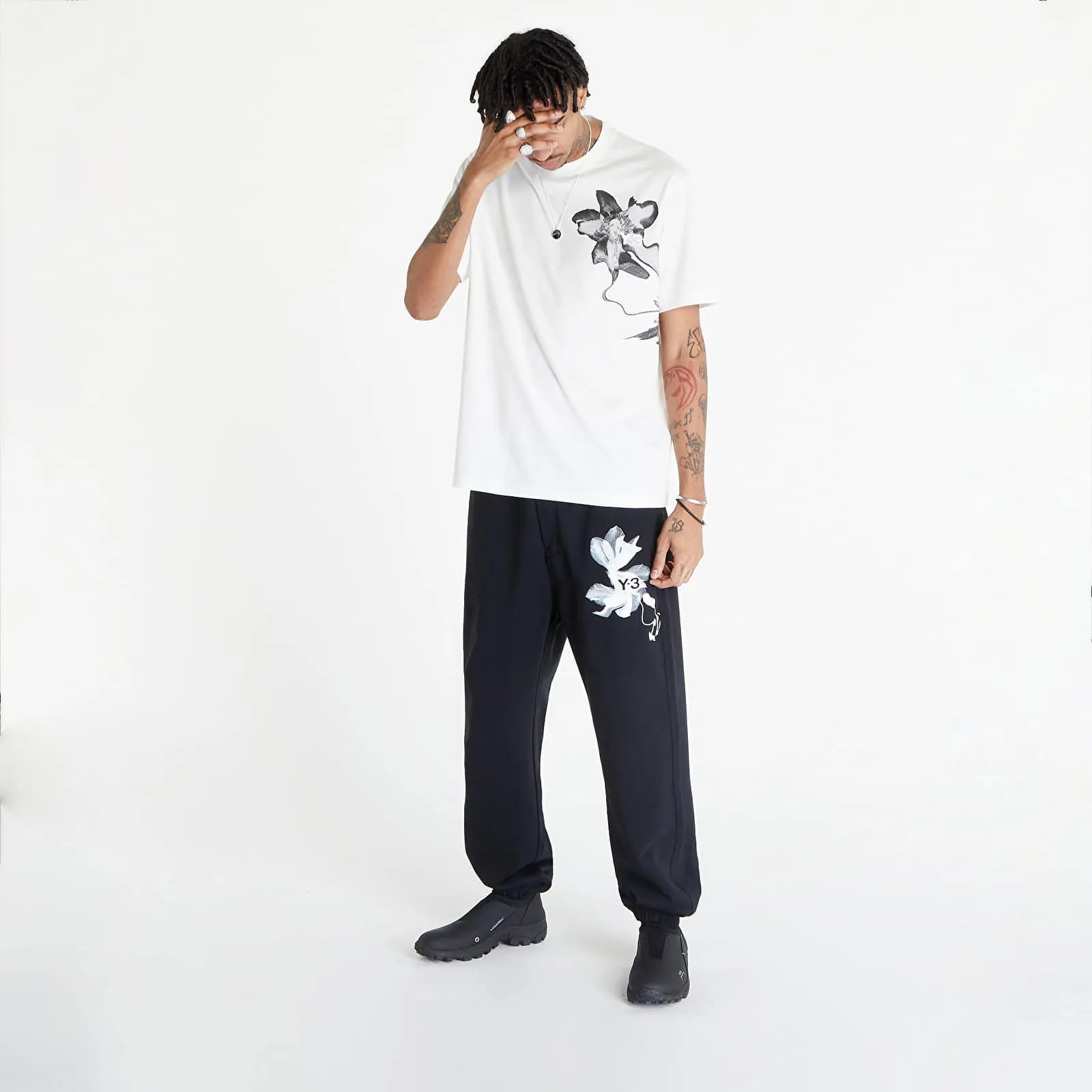 Y3 GRAPHIC SHORT SLEEVE TEE UNISEX OFF WHITE