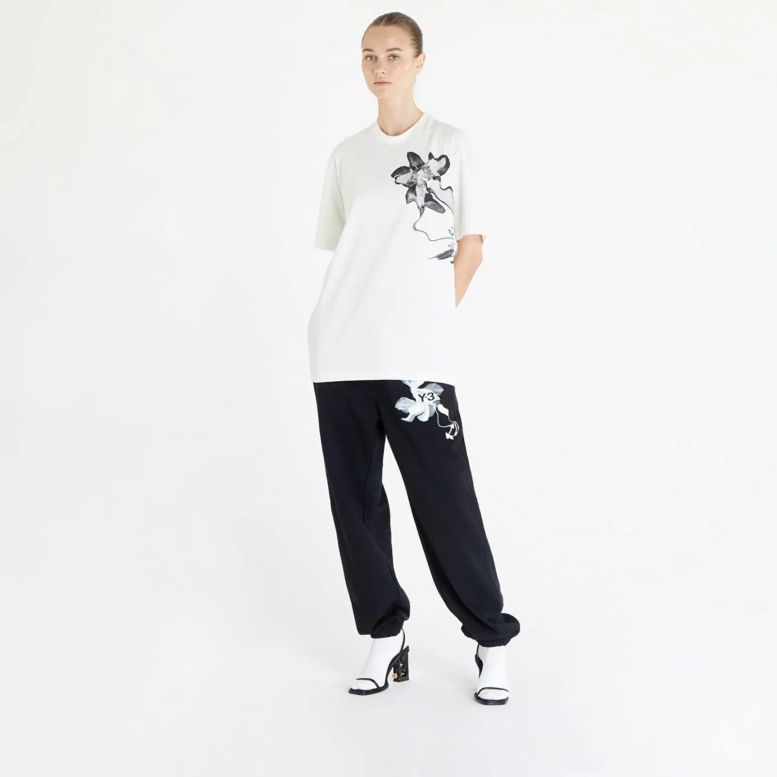 Y3 GRAPHIC SHORT SLEEVE TEE UNISEX OFF WHITE