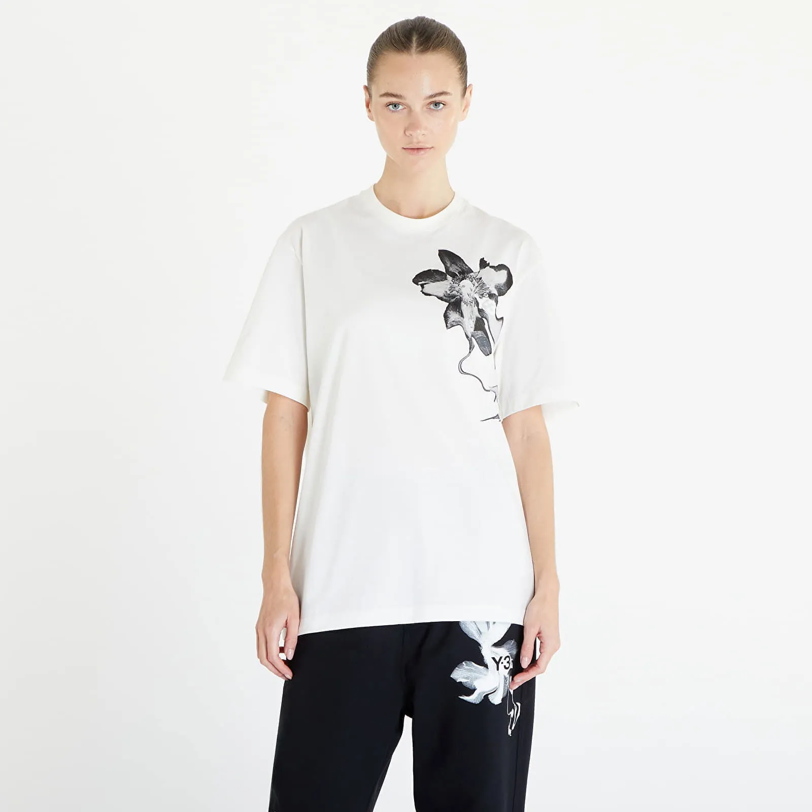 Y3 GRAPHIC SHORT SLEEVE TEE UNISEX OFF WHITE