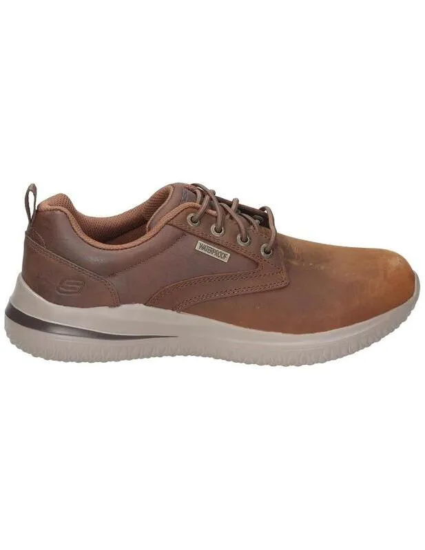 ZAPATILLA SKECHERS DELSON 3.0GLAVINE EN MARRóN PARA HOMBRE