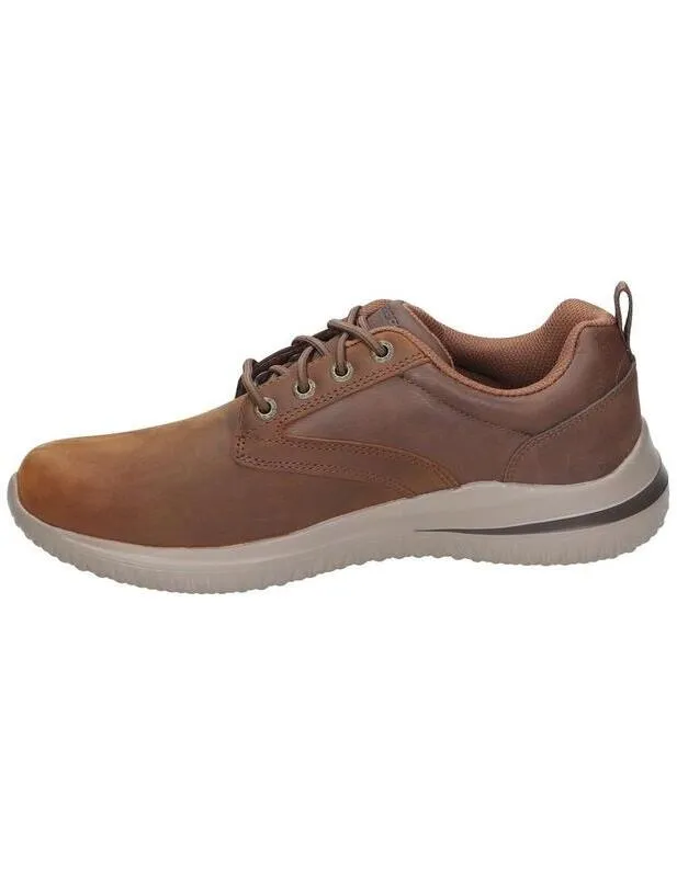 ZAPATILLA SKECHERS DELSON 3.0GLAVINE EN MARRóN PARA HOMBRE
