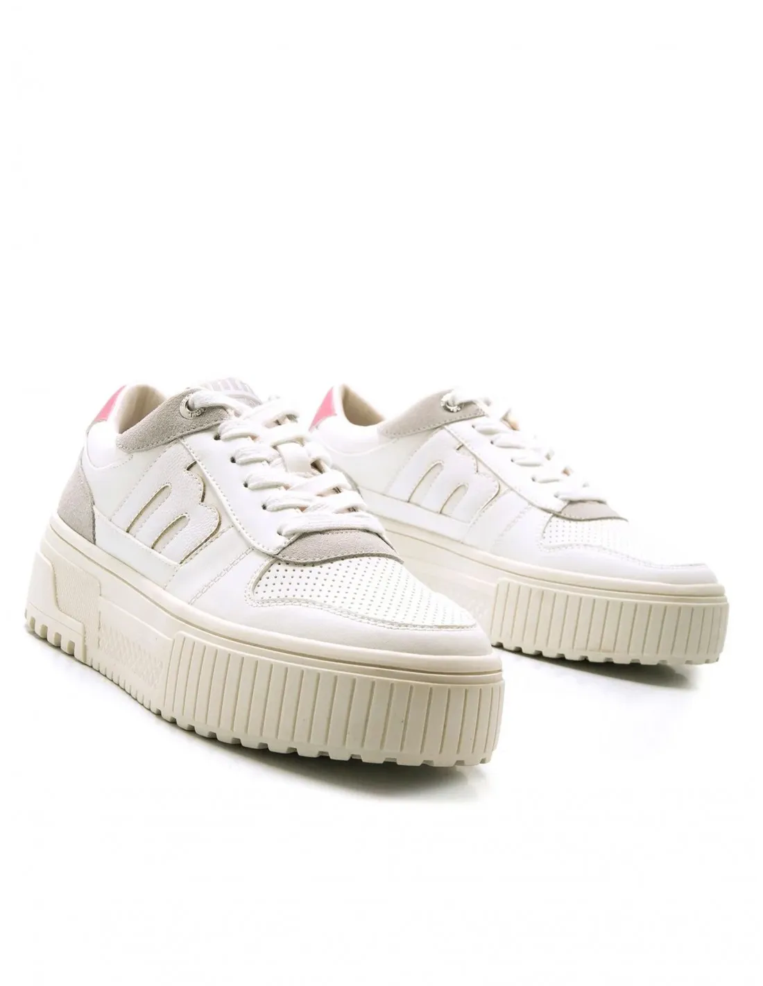 Zapatillas Blancas Plataforma Tower MUSTANG