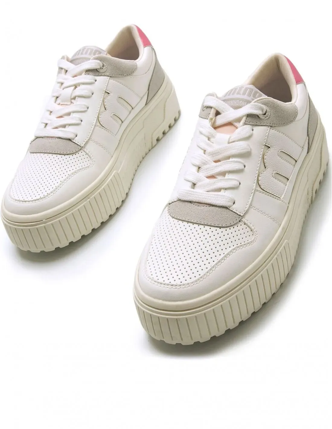Zapatillas Blancas Plataforma Tower MUSTANG