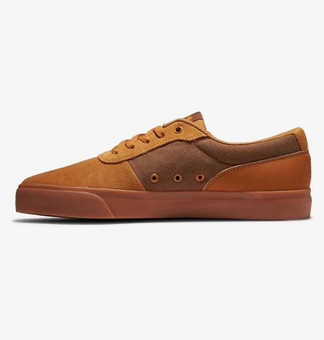 Zapatillas de piel ANTE DC SHOES para hombre SWITCH DARK (cwg) Ref. ADYS300431 camel/marrón
