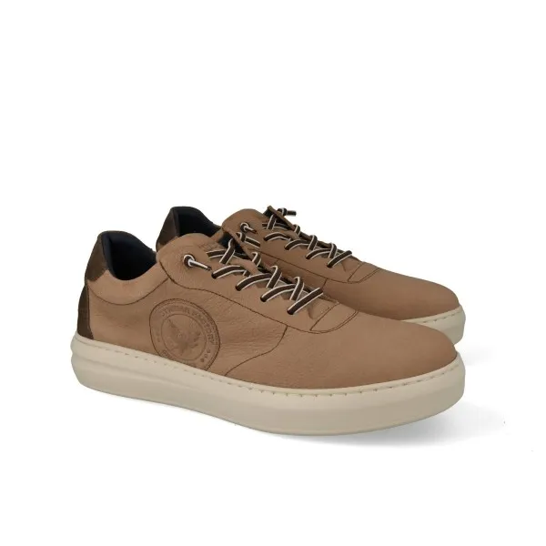 ZAPATILLAS DE VESTIR HOMBRE PIEL MOD. ALEX TAUPE