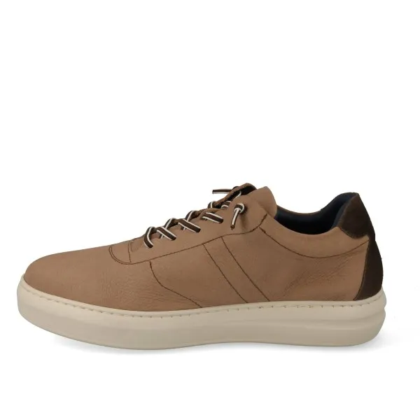 ZAPATILLAS DE VESTIR HOMBRE PIEL MOD. ALEX TAUPE