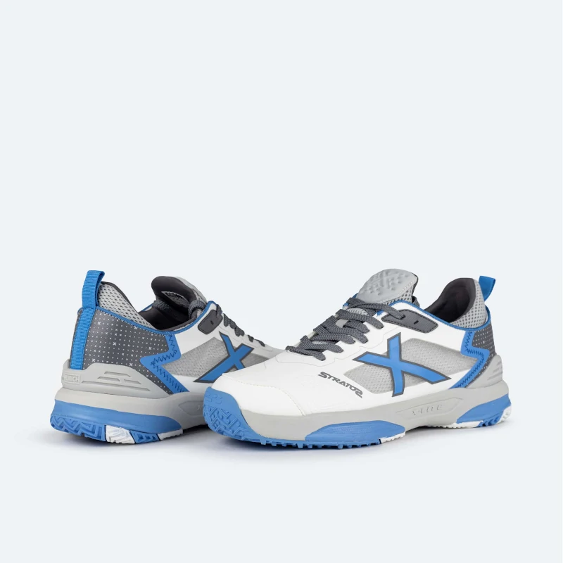 Zapatillas Munich Stratos 18 Blanca/Azul Claro