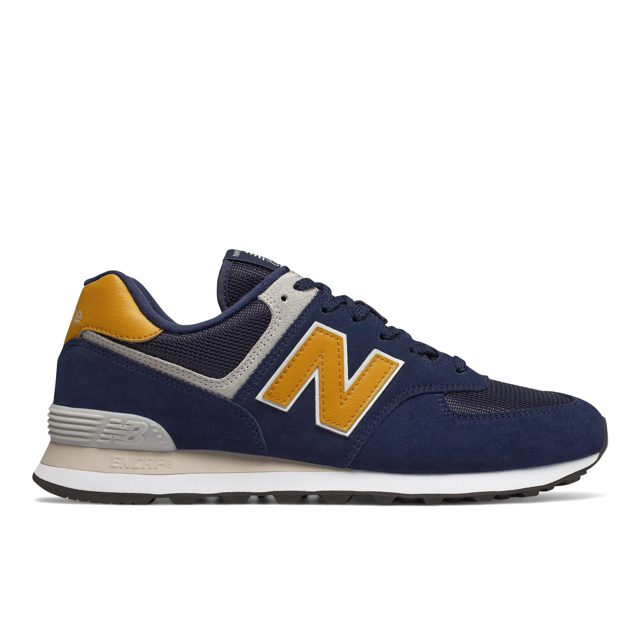 Zapatillas Urbanas Hombre New Balance 574 Azul Marino/Mostaza