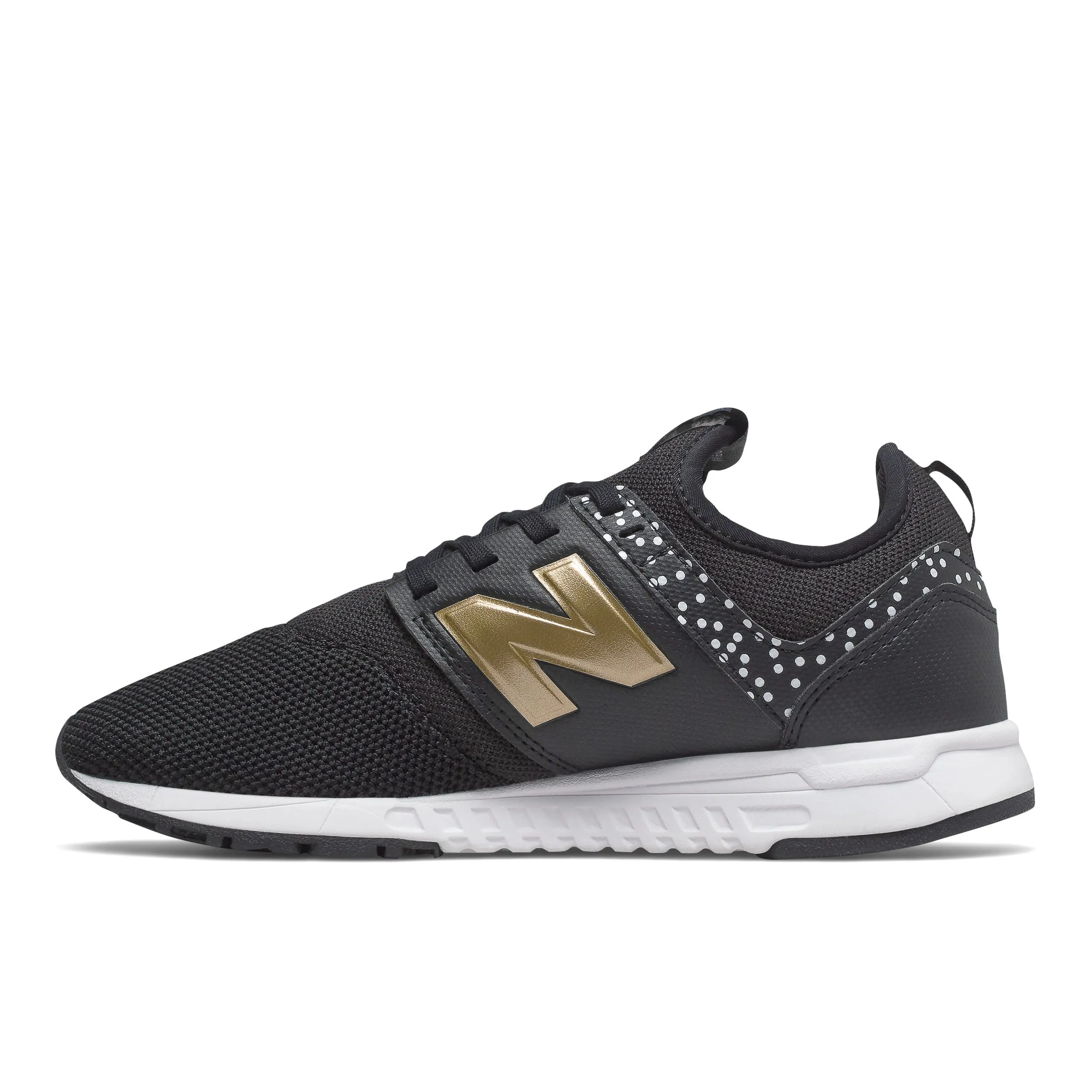 Zapatillas Urbanas Mujer New Balance 247 Negra/Dorada