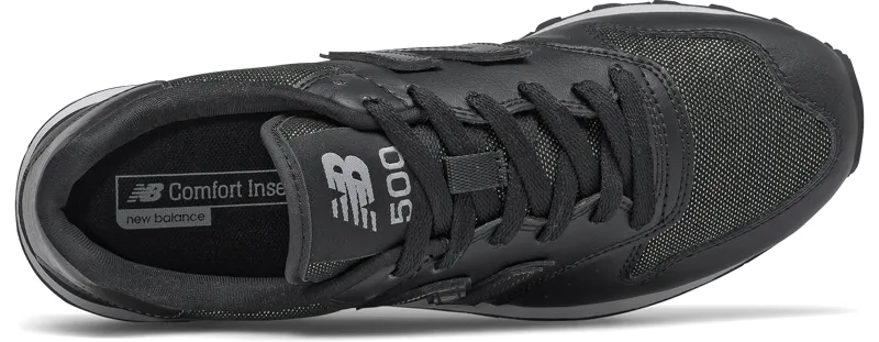 Zapatillas Urbanas Mujer New Balance 500 Negro