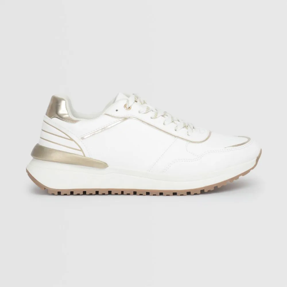 Zapatillas Urbanas Para Mujer Malabar Platina Blanco 1