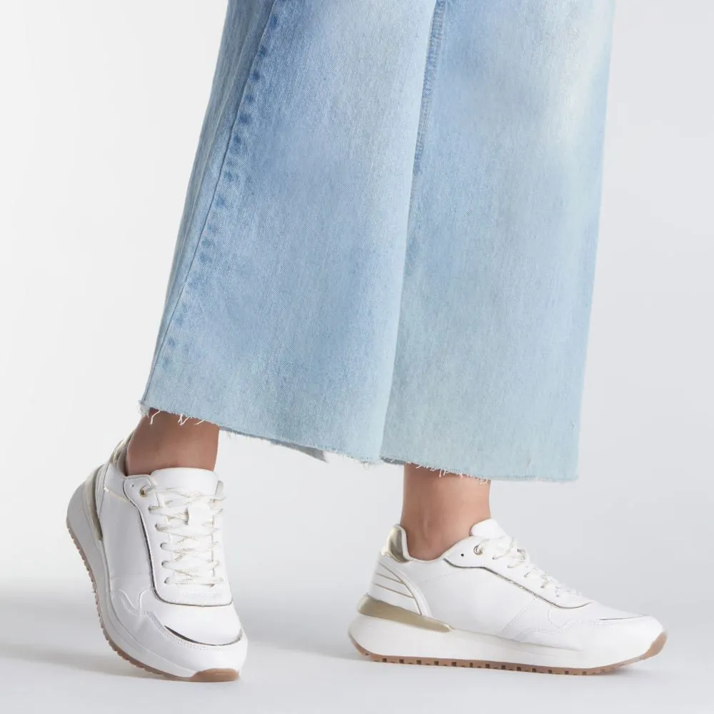 Zapatillas Urbanas Para Mujer Malabar Platina Blanco 1