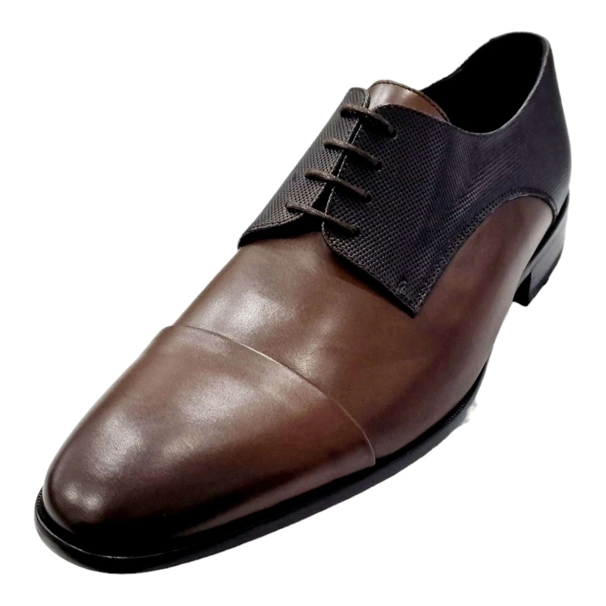 ZAPATO BLUCHER HOMBRE SERGIO SERANO CON GRABADO MARRÓN