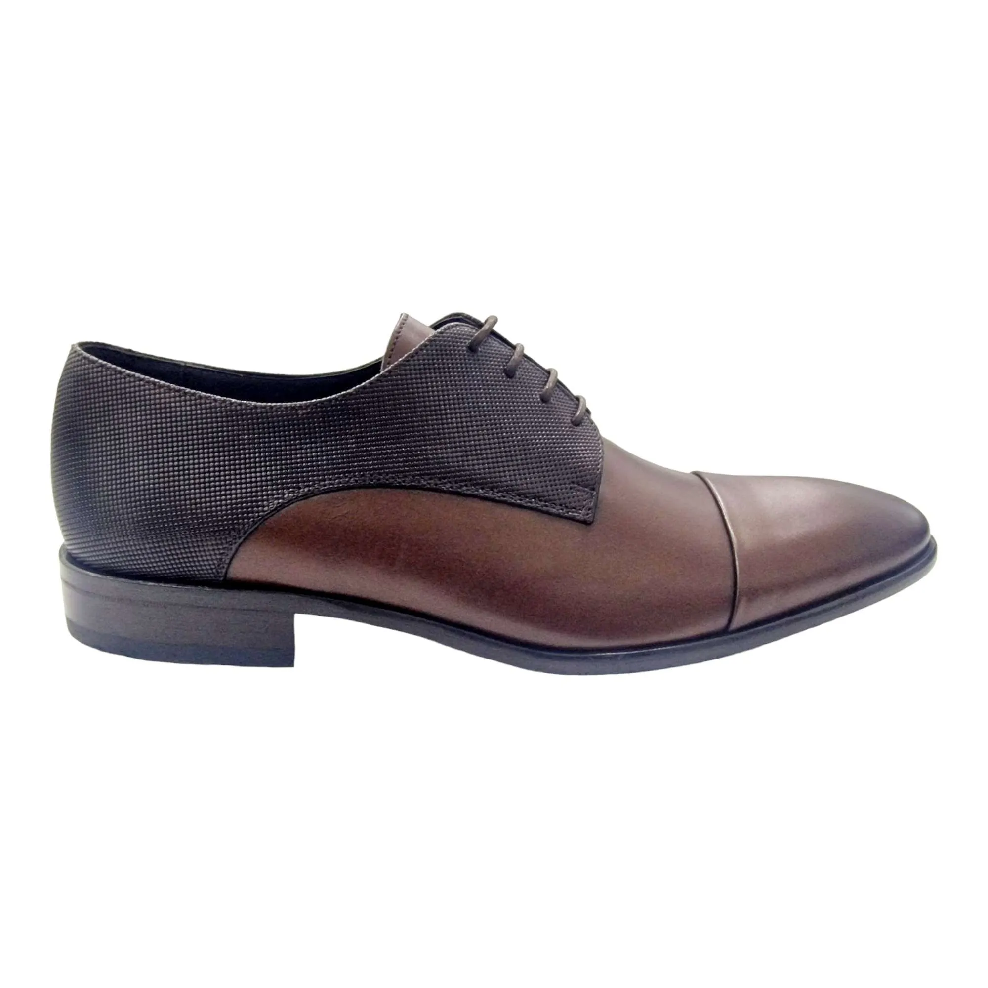 ZAPATO BLUCHER HOMBRE SERGIO SERANO CON GRABADO MARRÓN