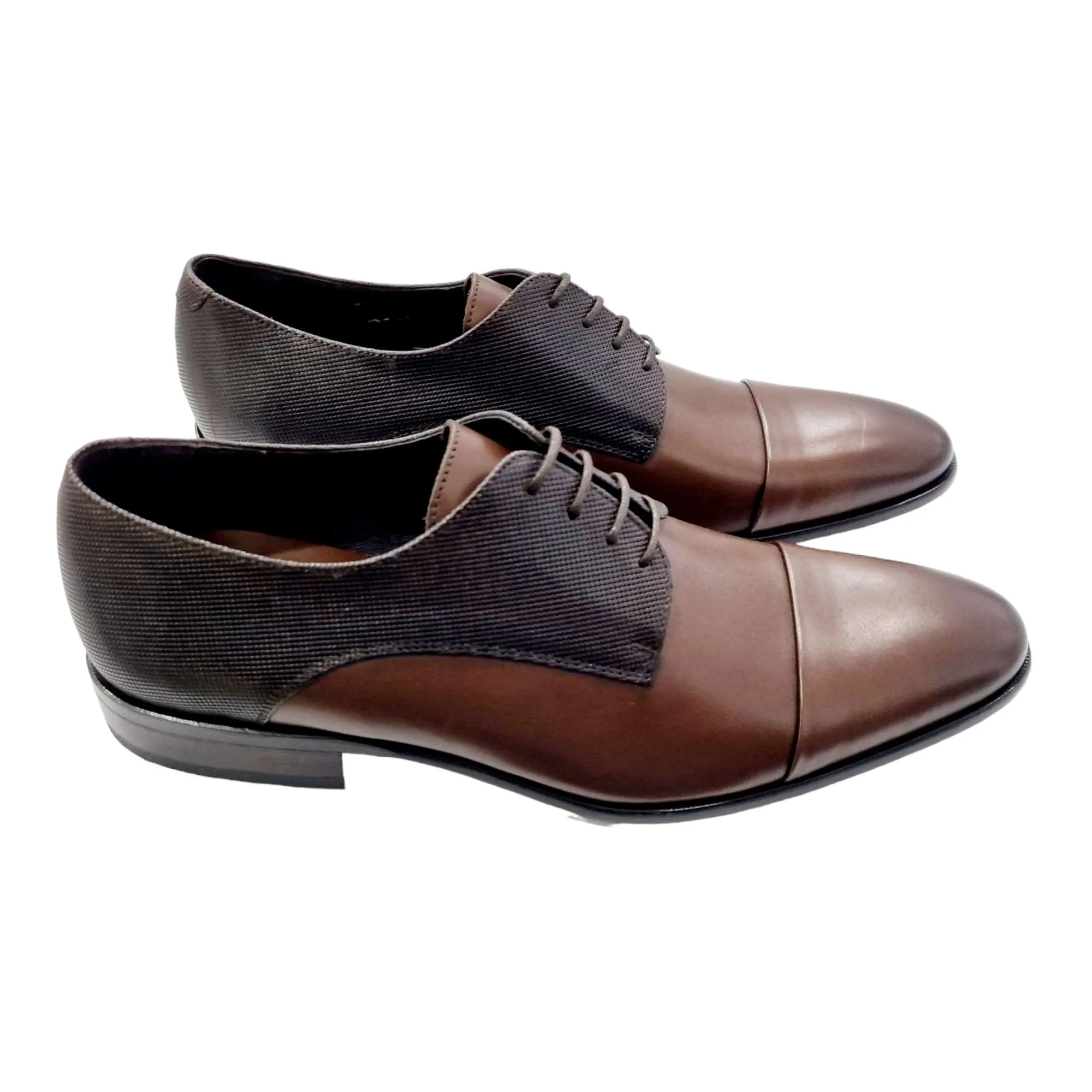 ZAPATO BLUCHER HOMBRE SERGIO SERANO CON GRABADO MARRÓN