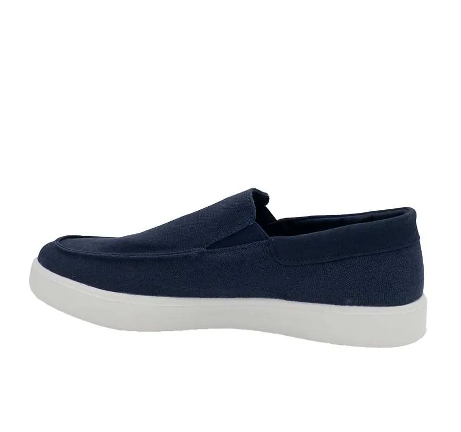 ZAPATO DOCTOR CUTILLAS 34902 MOCASIN ELASTICOS LONA DE HOMBRE MARINO PLANTILLA MEMORY FOAM 27650