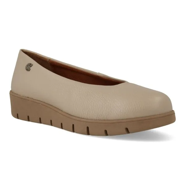 ZAPATOS COMODOS MUJER PIEL MOD. KIRA BEIGE