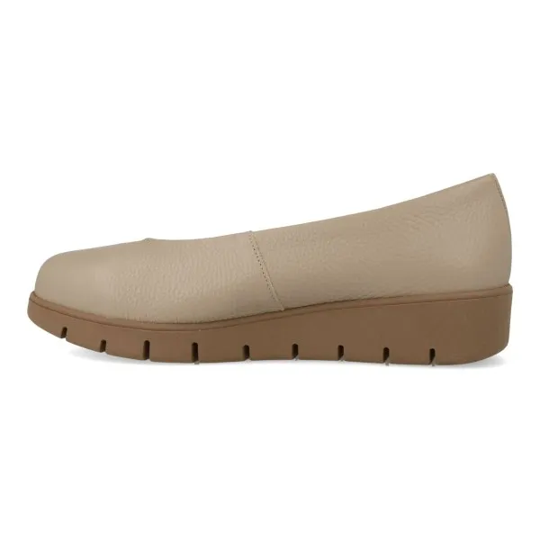 ZAPATOS COMODOS MUJER PIEL MOD. KIRA BEIGE