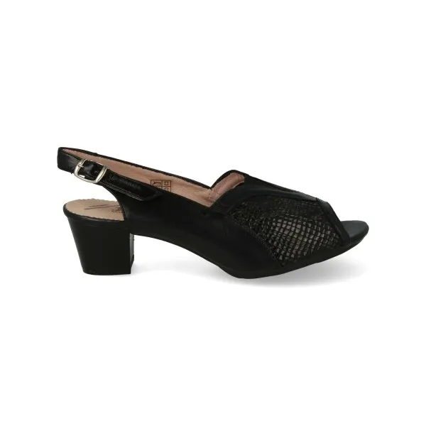 ZAPATOS CONFORT TACON NEGRO MOD. GARDENIA