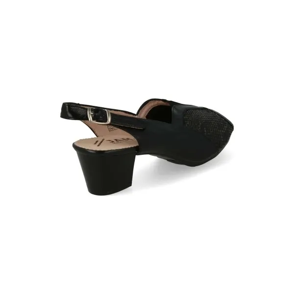 ZAPATOS CONFORT TACON NEGRO MOD. GARDENIA