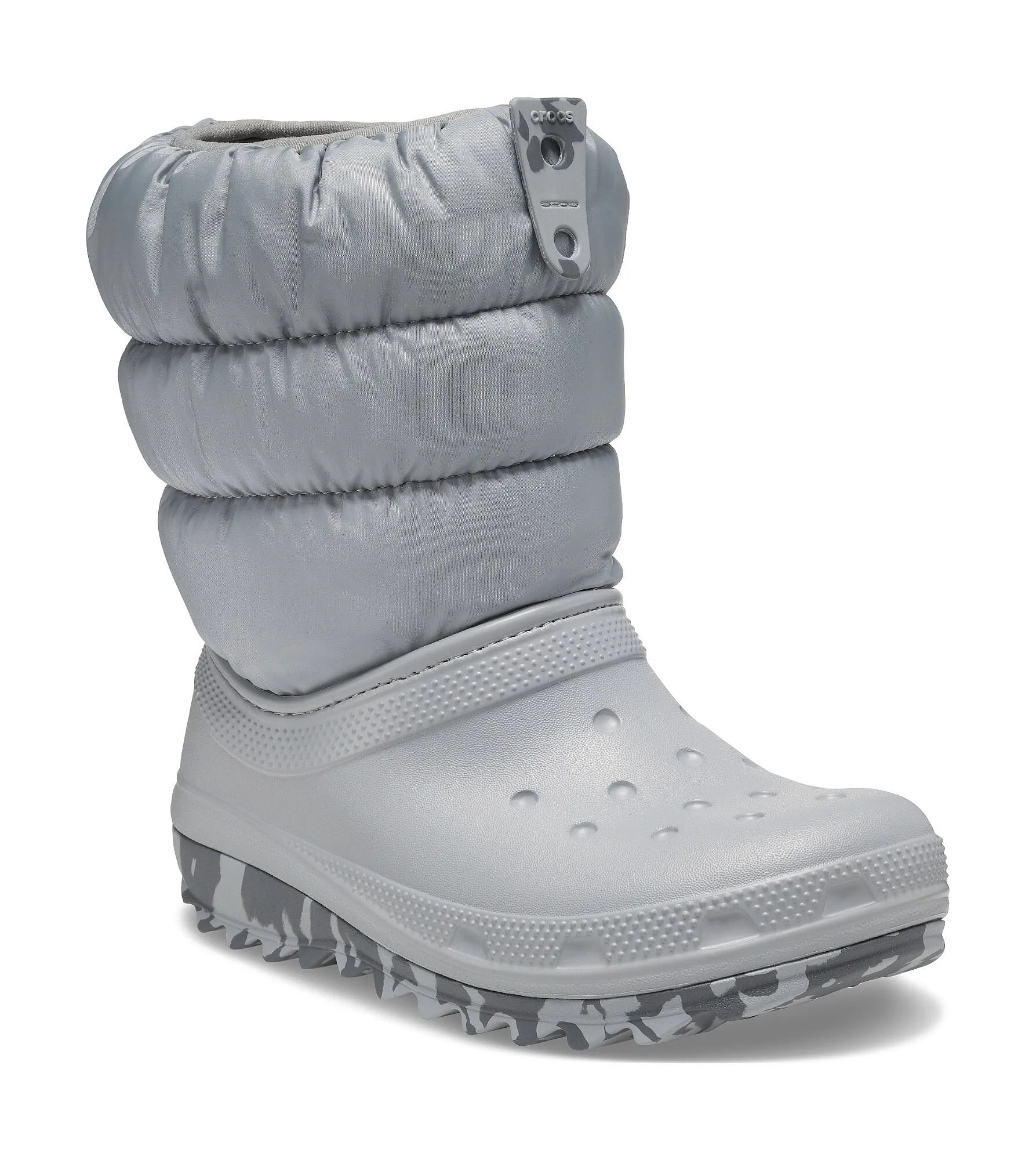 ZAPATOS CROCS CLASSIC NEO PUFF BOOT K  LIGHT GREY  UNISEX JUNIOR