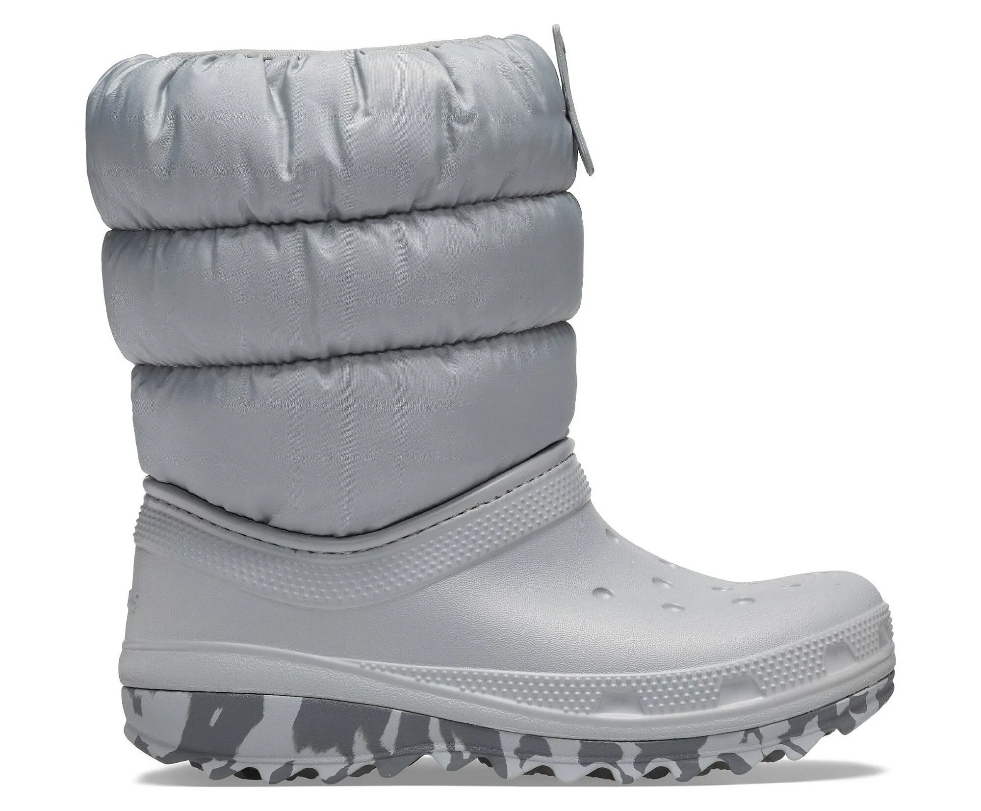ZAPATOS CROCS CLASSIC NEO PUFF BOOT K  LIGHT GREY  UNISEX JUNIOR