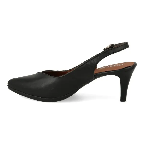 ZAPATOS DESTALONADOS MUJER COMODOS MOD. CHAMOY NEGRO