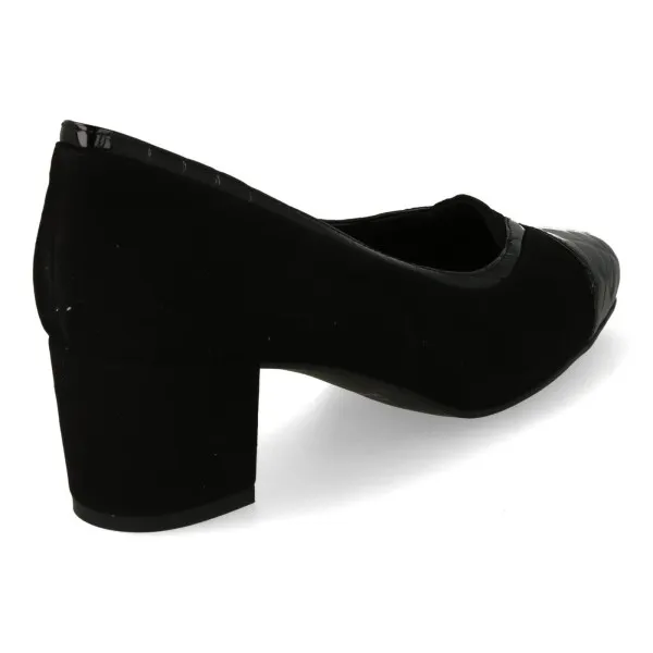 ZAPATOS TACON MUJER COMODOS MOD. FERRARA NEGRO