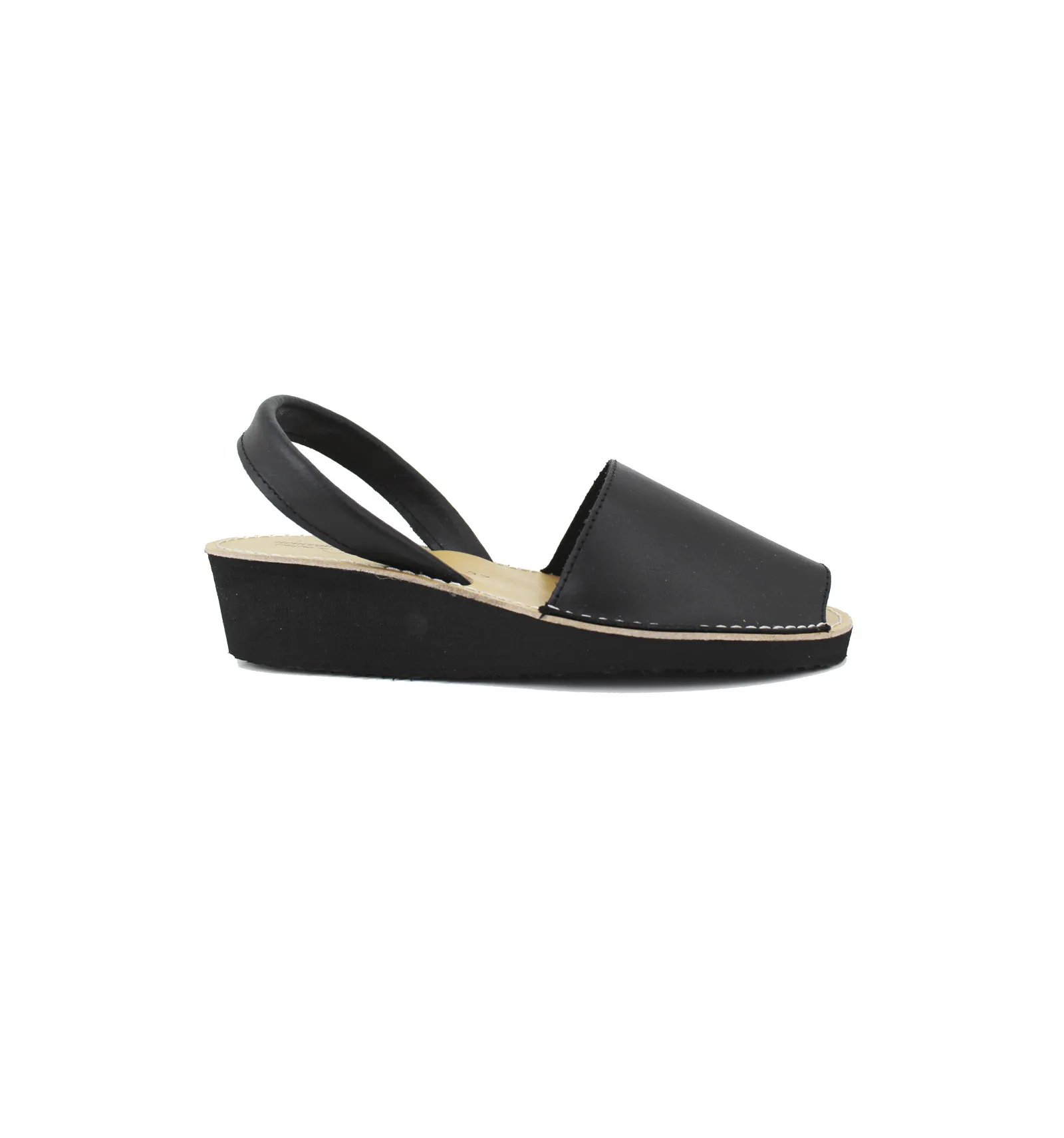 ZAPATTU  MENORQUINA CUñA NEGRO